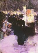 Childe Hassam A Paris Nocturne Germany oil painting reproduction
